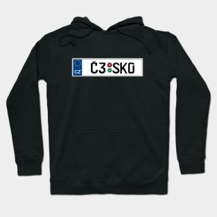 Czech Republic car registration plate Hoodie